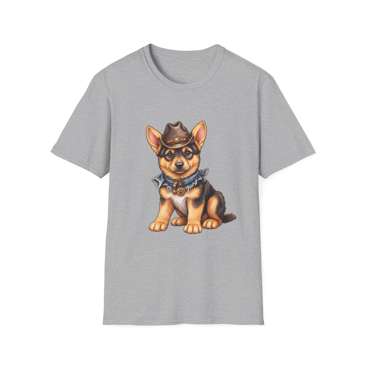 Corgi Cowboy T-Shirt Cute Western Dog Tee