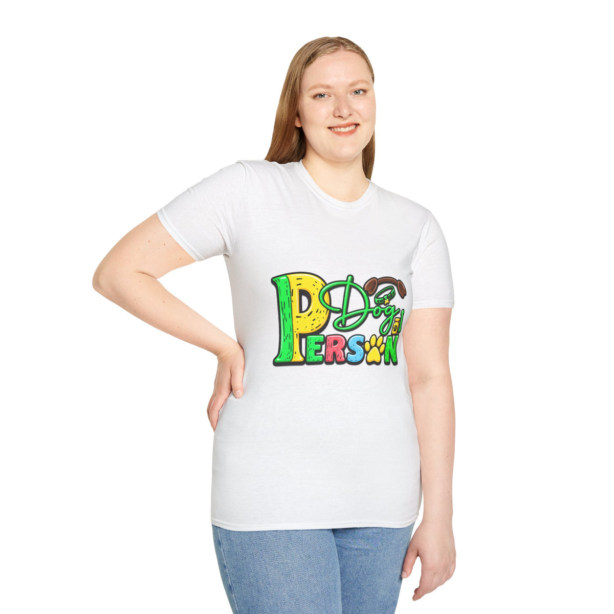 Dog Person T‑Shirt – Cute Paw Print Graphic Tee for Dog Lovers