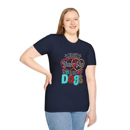 Just Kiss Me & The Dogs T-Shirt — Cute Dog Lover Graphic Tee