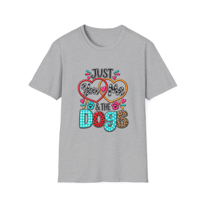 Just Kiss Me & The Dogs T-Shirt — Cute Dog Lover Graphic Tee