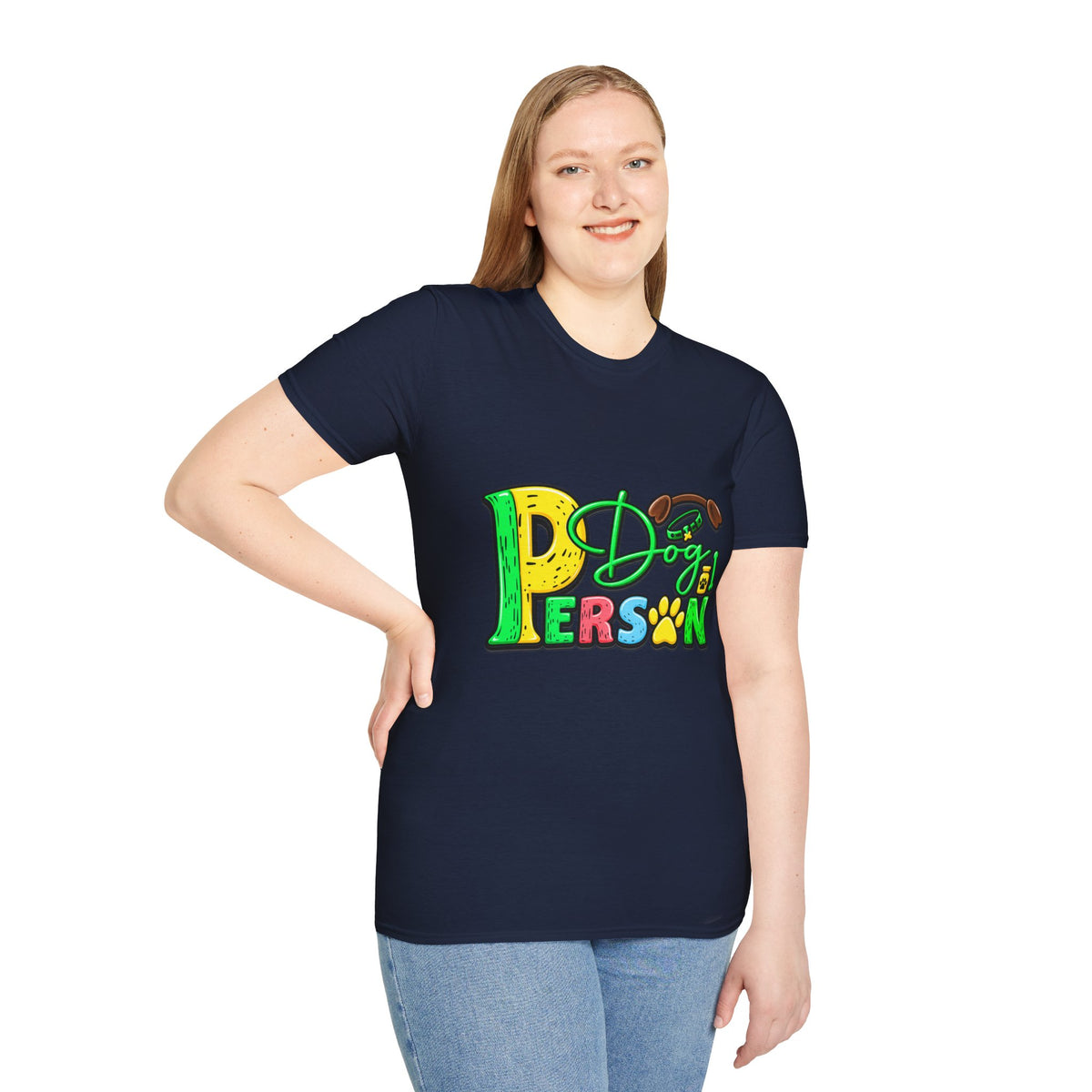 Dog Person T‑Shirt – Cute Paw Print Graphic Tee for Dog Lovers