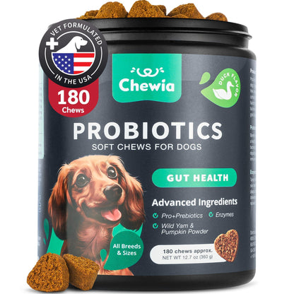 Dog Probiotic Chews for Gut Health & Digestion