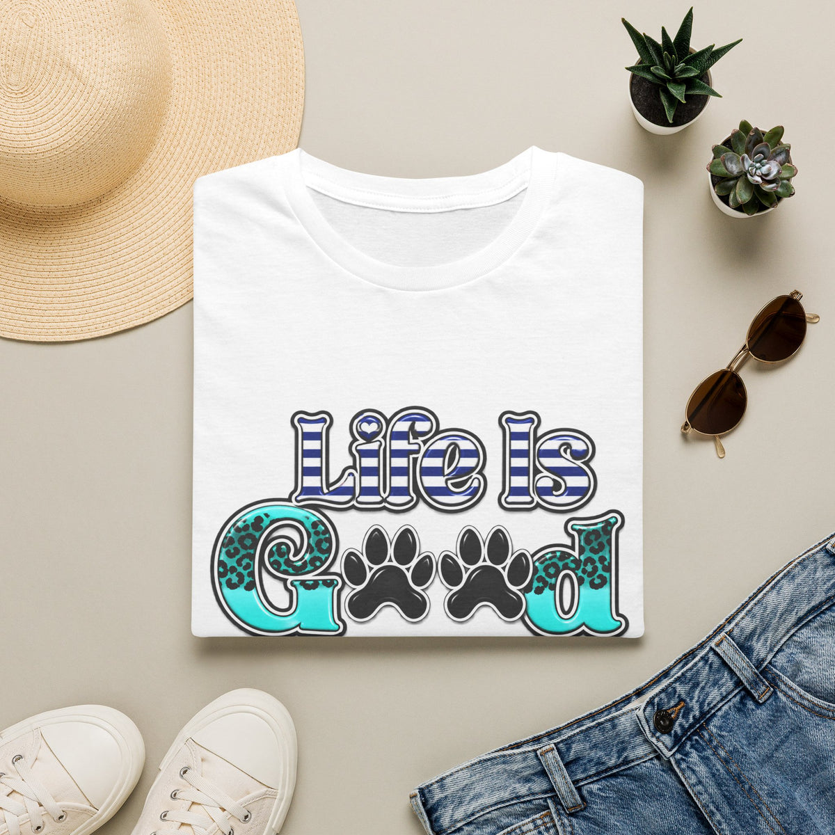 Life Is Good With A Dog T-Shirt