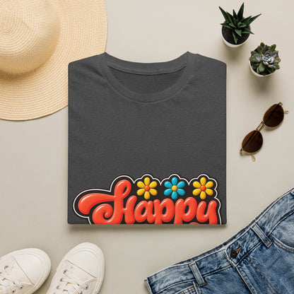 Happy Kisses T-Shirt — Retro Floral Graphic Tee