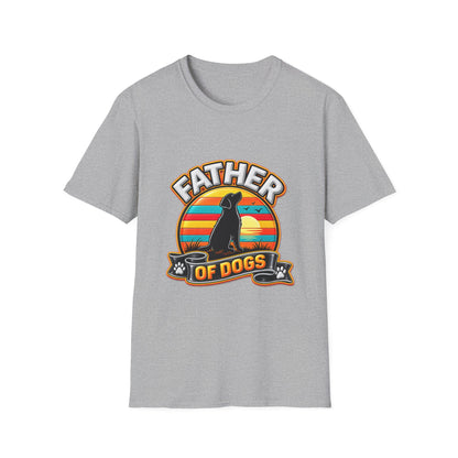 Father of Dogs T-Shirt — Retro Dog Dad Tee