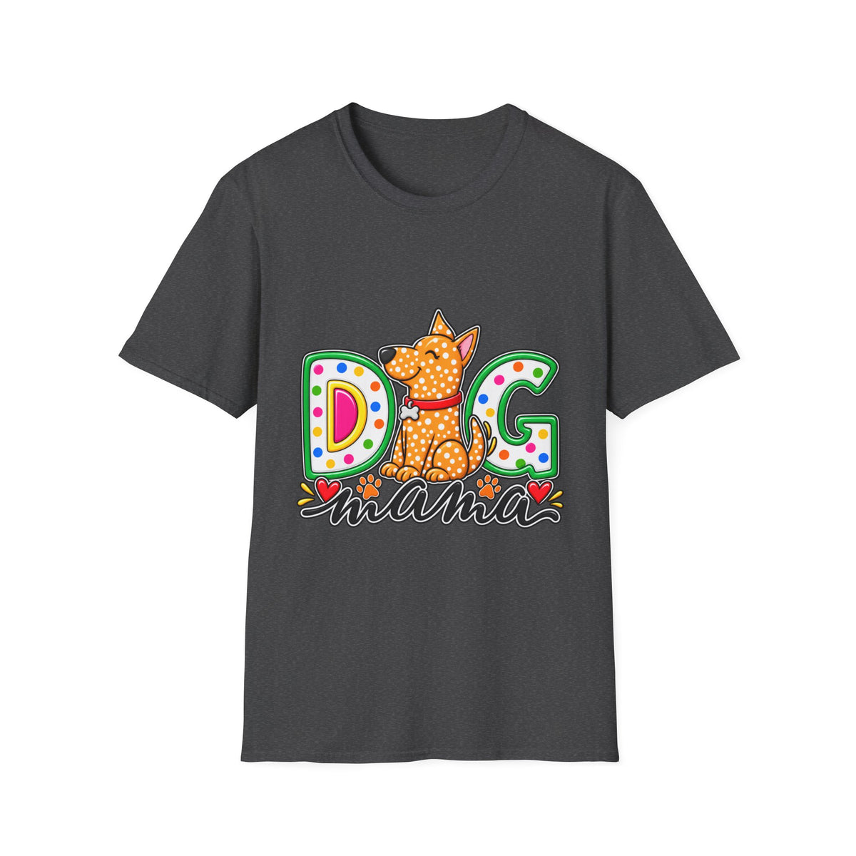 Dog Mom T-Shirt  Polka Dot Pup Tee for Pet Lovers