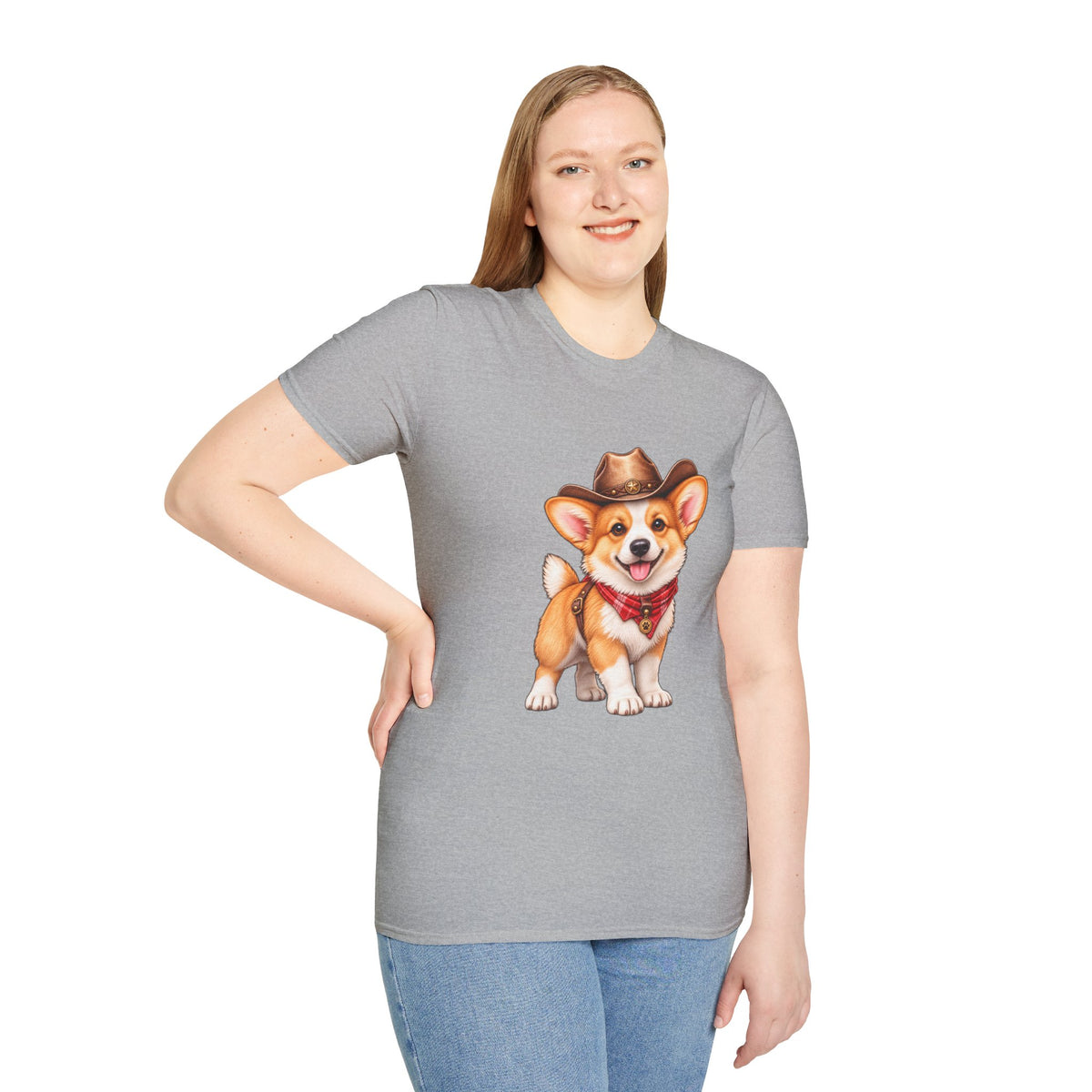 Cute Western Dog Tee with 'Howdy' Vibe