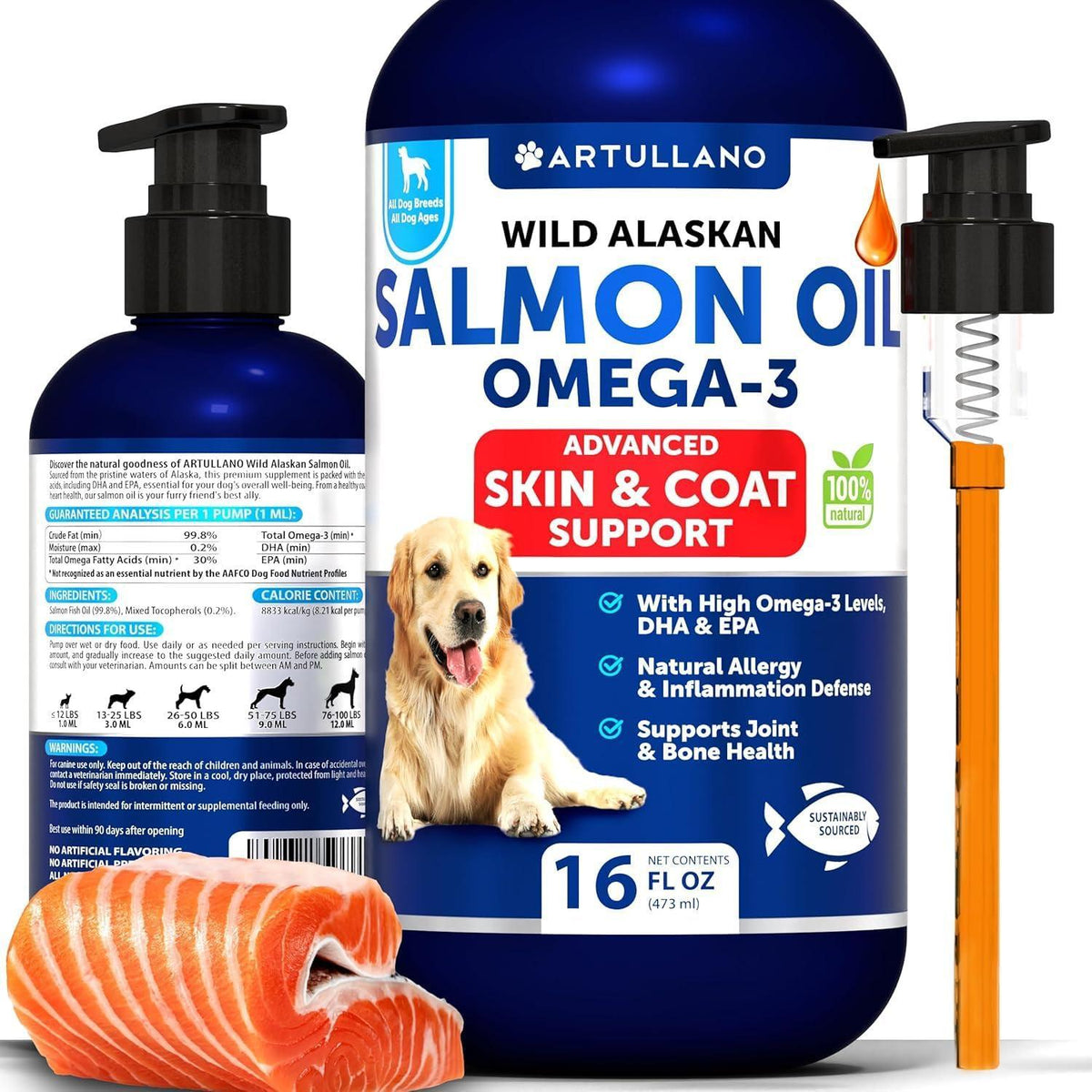 Wild Alaskan Salmon Oil for Dogs – Omega 3