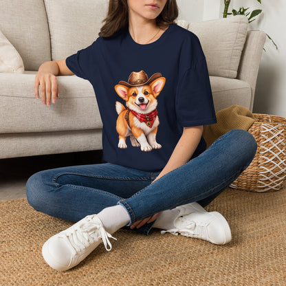 Cute Western Dog Tee with 'Howdy' Vibe