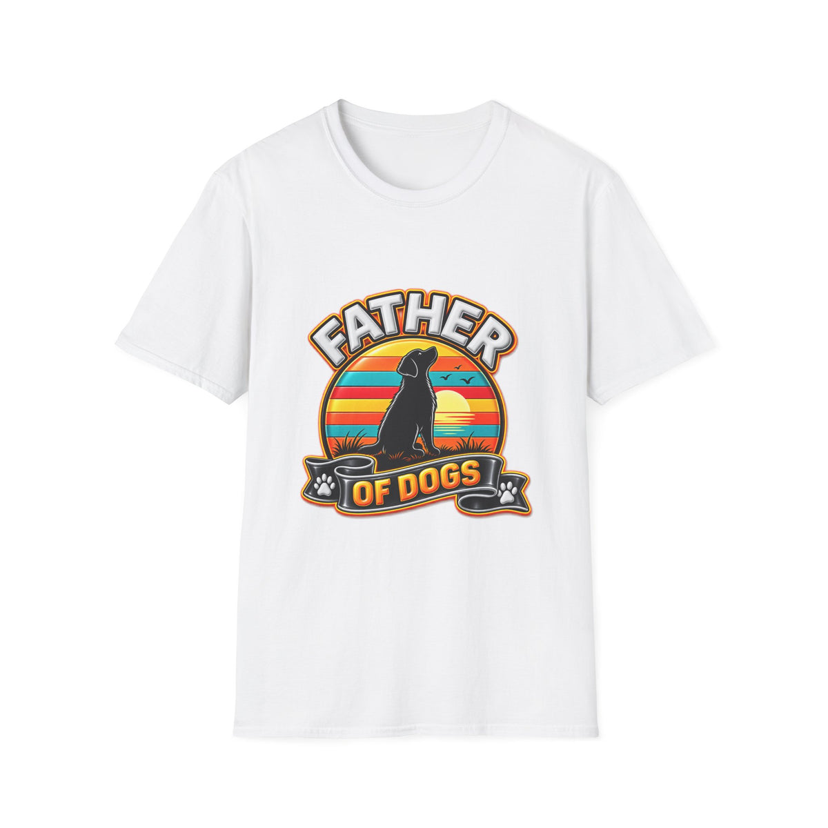 Father of Dogs T-Shirt — Retro Dog Dad Tee