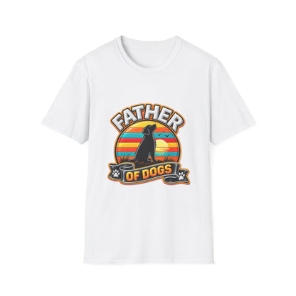 Father of Dogs T-Shirt — Retro Dog Dad Tee