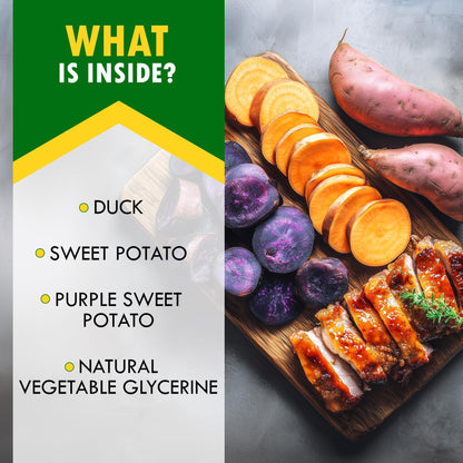 Healthy Sweet Potato Duck Chews for Dogs