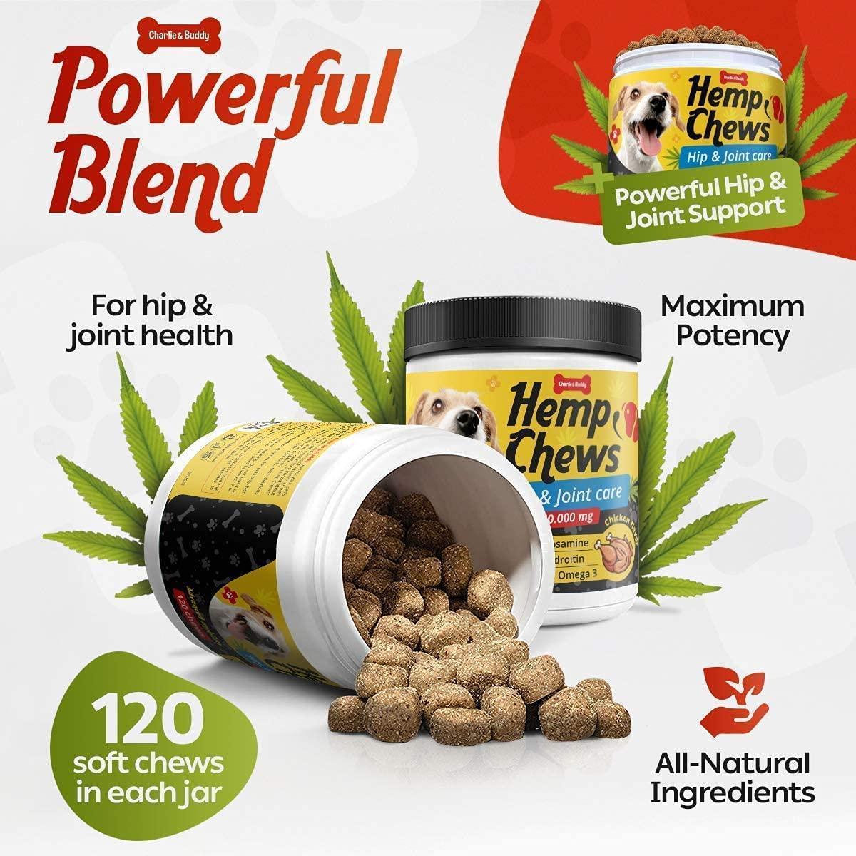 Hemp Dog Joint Chews with Glucosamine