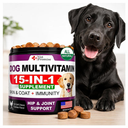 Dog Multivitamin Chews with Glucosamine for Joint Health