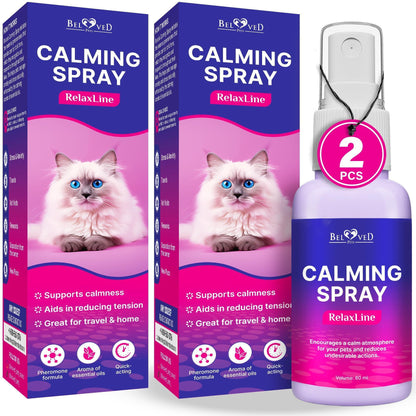 Calming Cat Pheromone Spray for Stress & Scratching