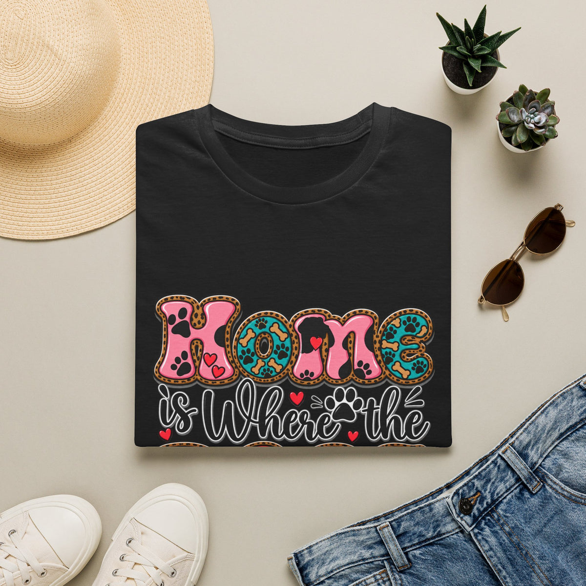 Mom Is Where the Dogs Run to Greet You T-Shirt