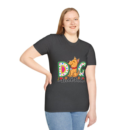 Dog Mom T-Shirt  Polka Dot Pup Tee for Pet Lovers