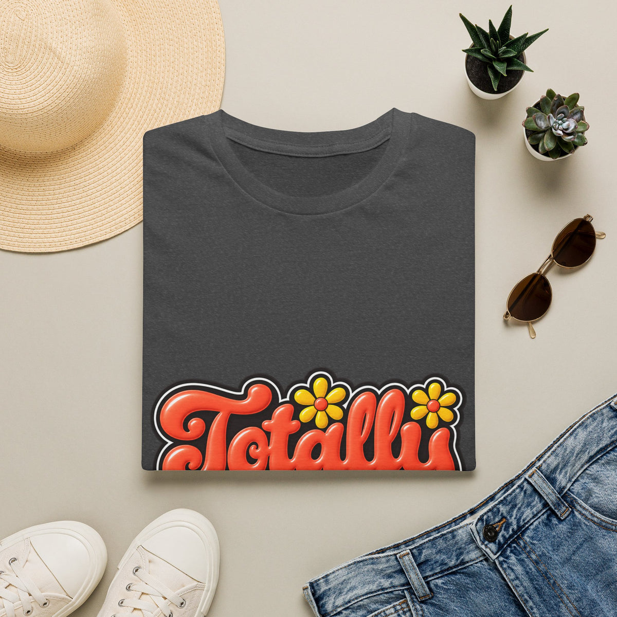 Totally Pettable T-Shirt — Retro Floral Graphic Tee