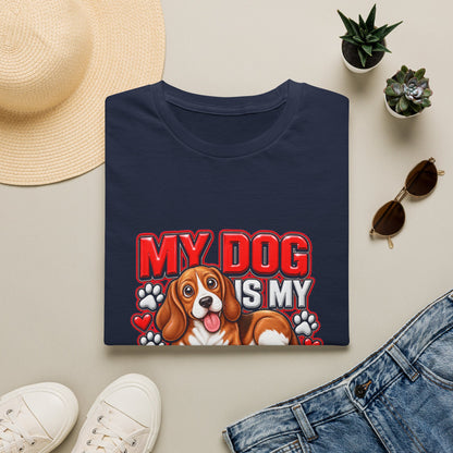 Dog Lover T-Shirt — "My Dog Is My Doorbell"