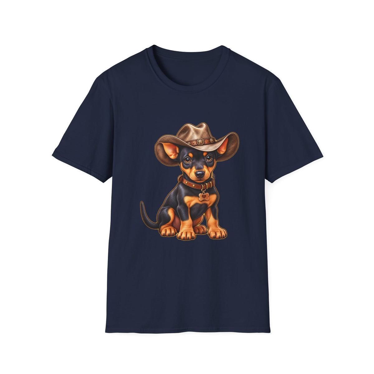 Cowboy Pup T‑Shirt  Cute Dachshund in Western Hat