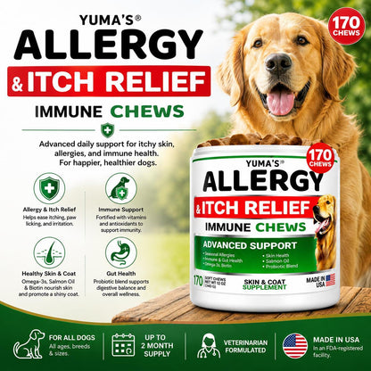 Dog Allergy Relief Chews for Itchy Skin