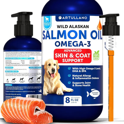 Wild Alaskan Salmon Oil for Dogs – Omega-3