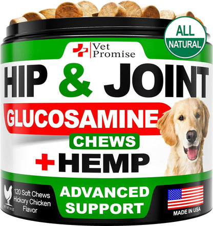 Hemp Joint Support Supplement for Dogs with Glucosamine