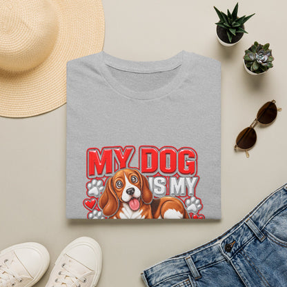 Dog Lover T-Shirt — "My Dog Is My Doorbell"