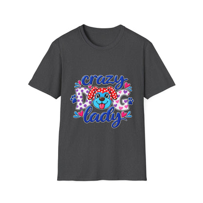 Crazy Dog Lady T-Shirt — Playful Polka Dot Puppy