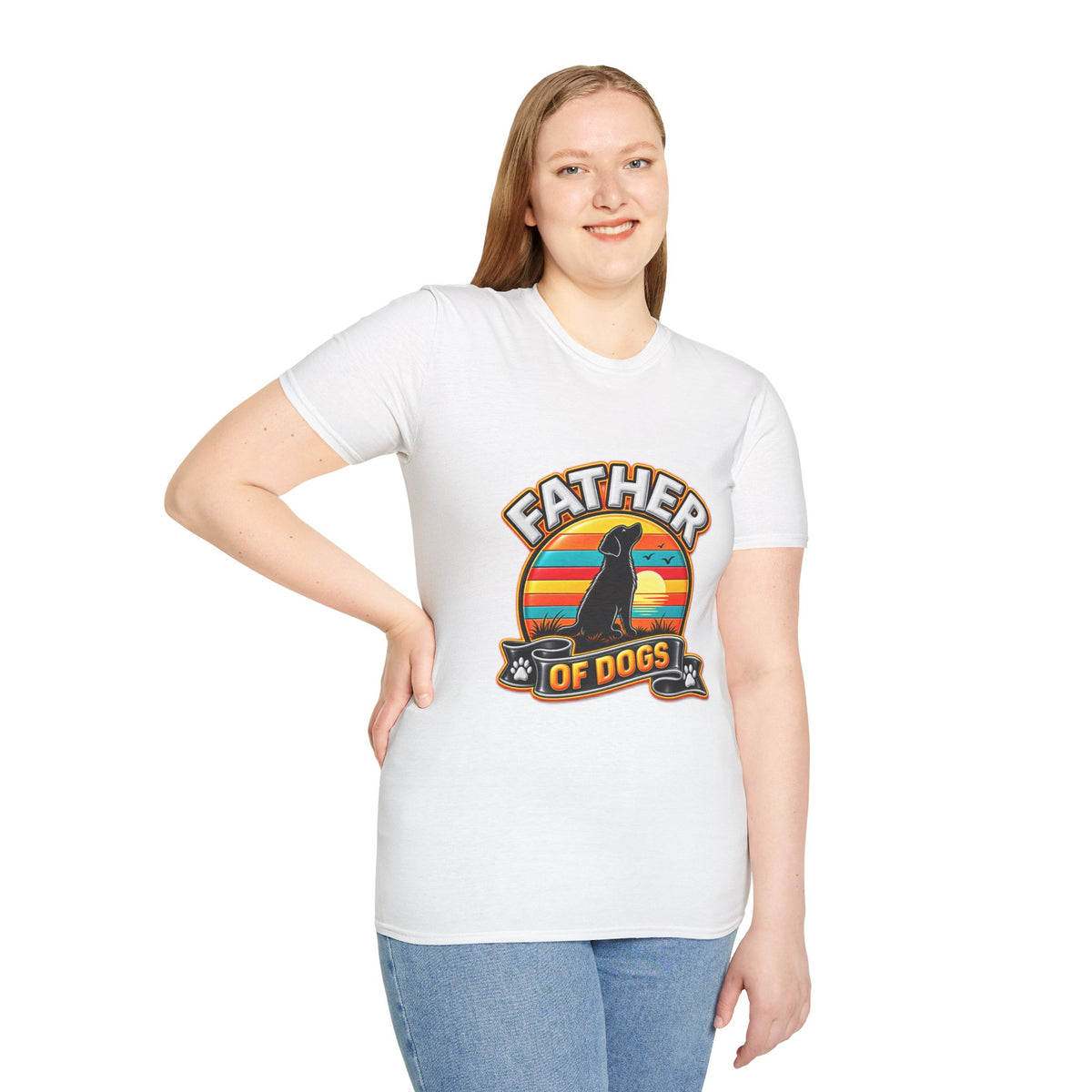 Father of Dogs T-Shirt — Retro Dog Dad Tee