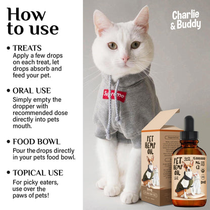 Charlie Buddy Hemp Oil for Dogs & Cats