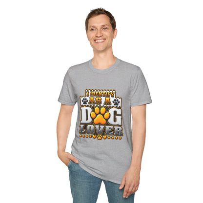 Dog Lover T-Shirt — "I Identify As A Dog Lover" Graphic Tee