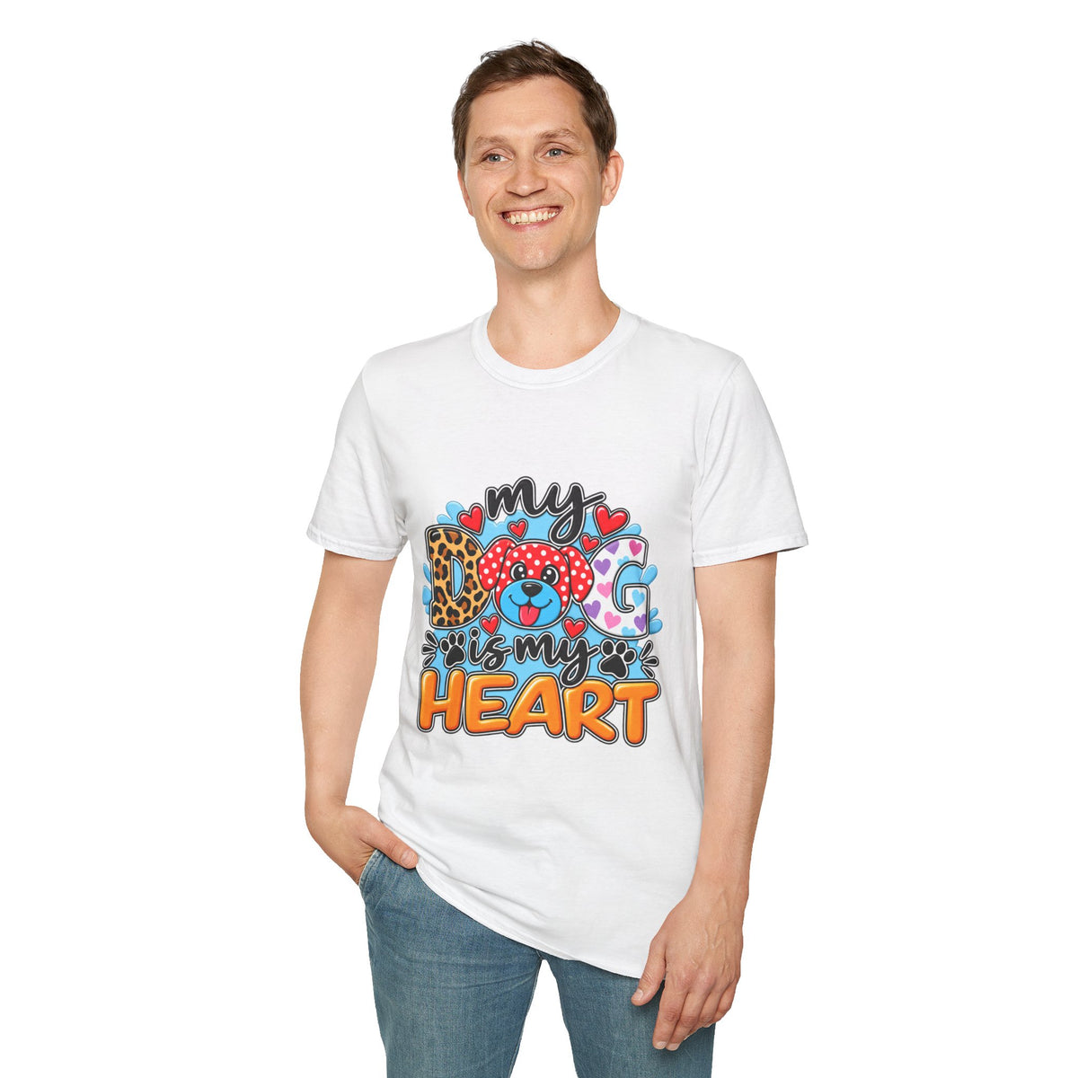 My Dog Is My Heart T-Shirt — Cute  Paw & Heart