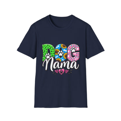 Dog Mama T-Shirt Paw Print Graphic Tee for Pet Lovers