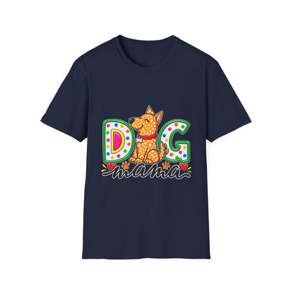 Dog Mom T-Shirt  Polka Dot Pup Tee for Pet Lovers