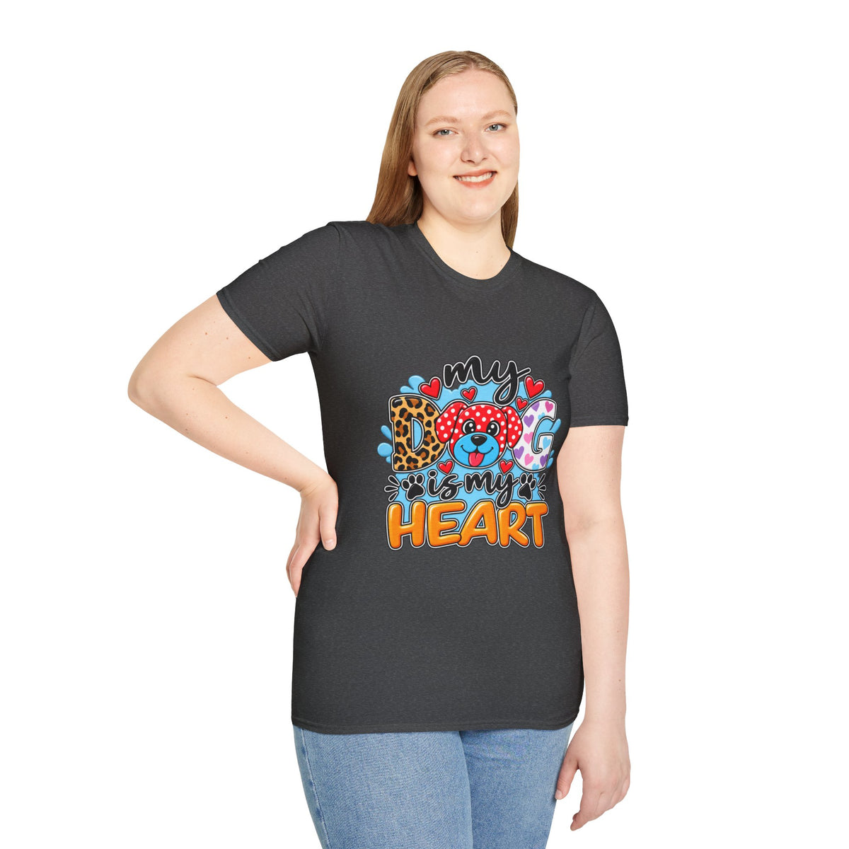 My Dog Is My Heart T-Shirt — Cute  Paw & Heart