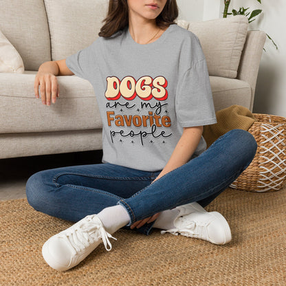 Dogs Are My Favorite People T-Shirt — Retro Pet Lover Tee