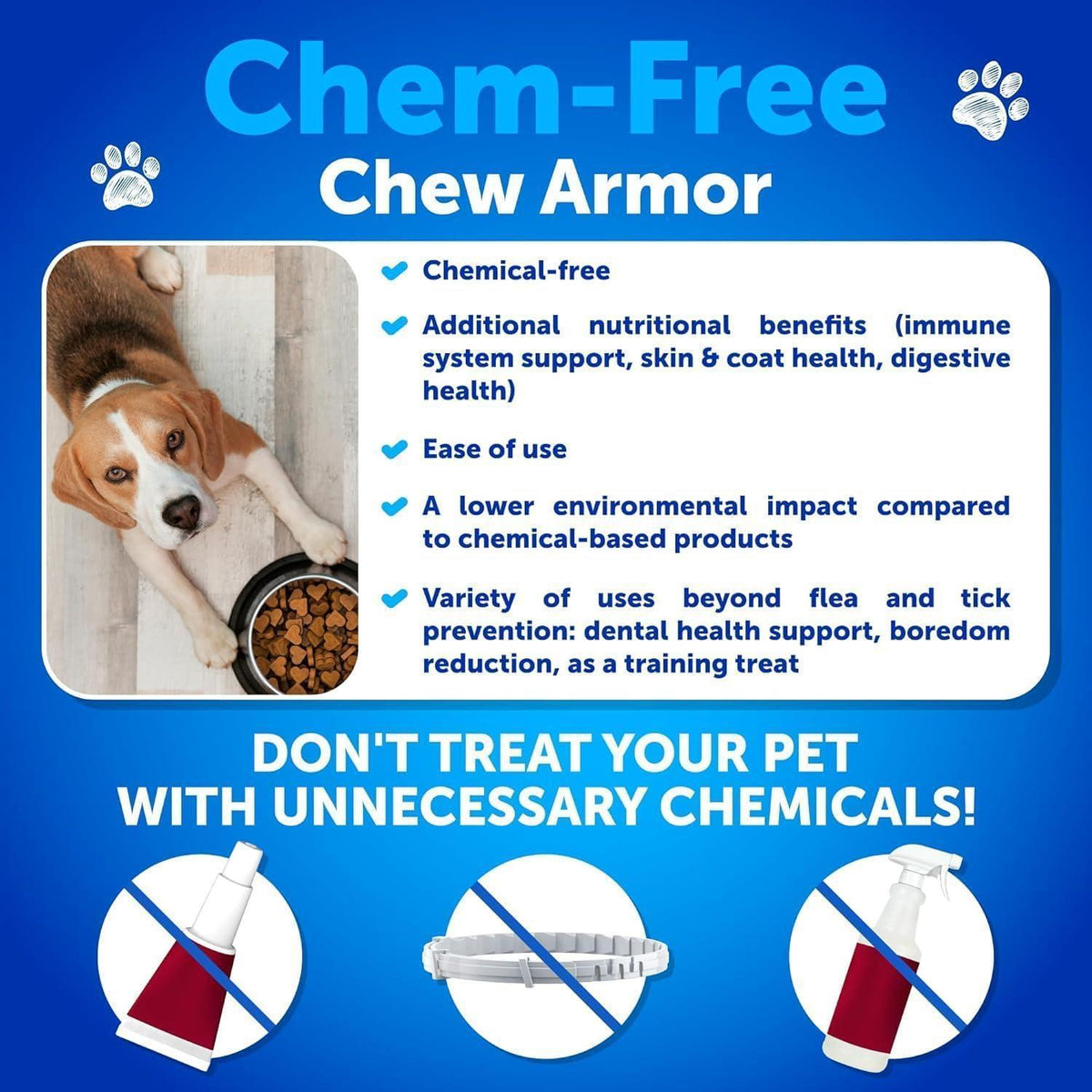 Natural Flea & Tick Chews for Dogs