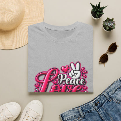 Rescue Love T-Shirt — "Peace Love Rescue" Pet Rescue Animal Advocate Tee