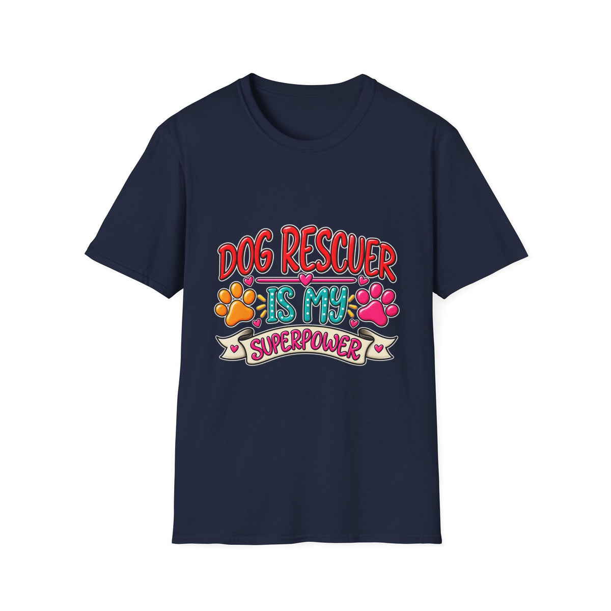 "Dog Rescuer Is My Superpower" Graphic Tee
