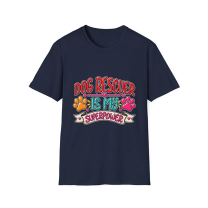 "Dog Rescuer Is My Superpower" Graphic Tee
