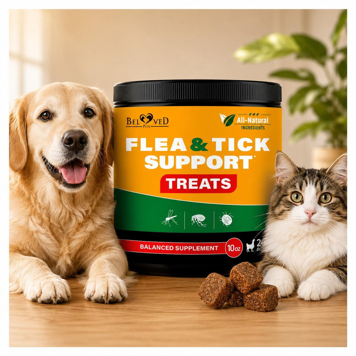 Flea and Tick Prevention Chews for Dog and Cats