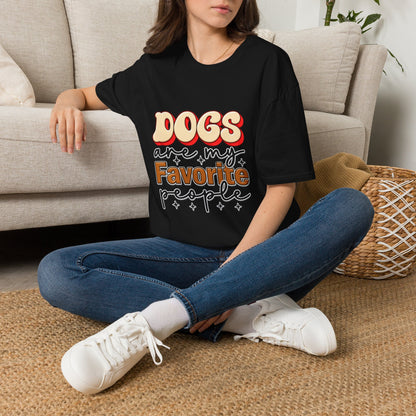 Dogs Are My Favorite People T-Shirt — Retro Pet Lover Tee