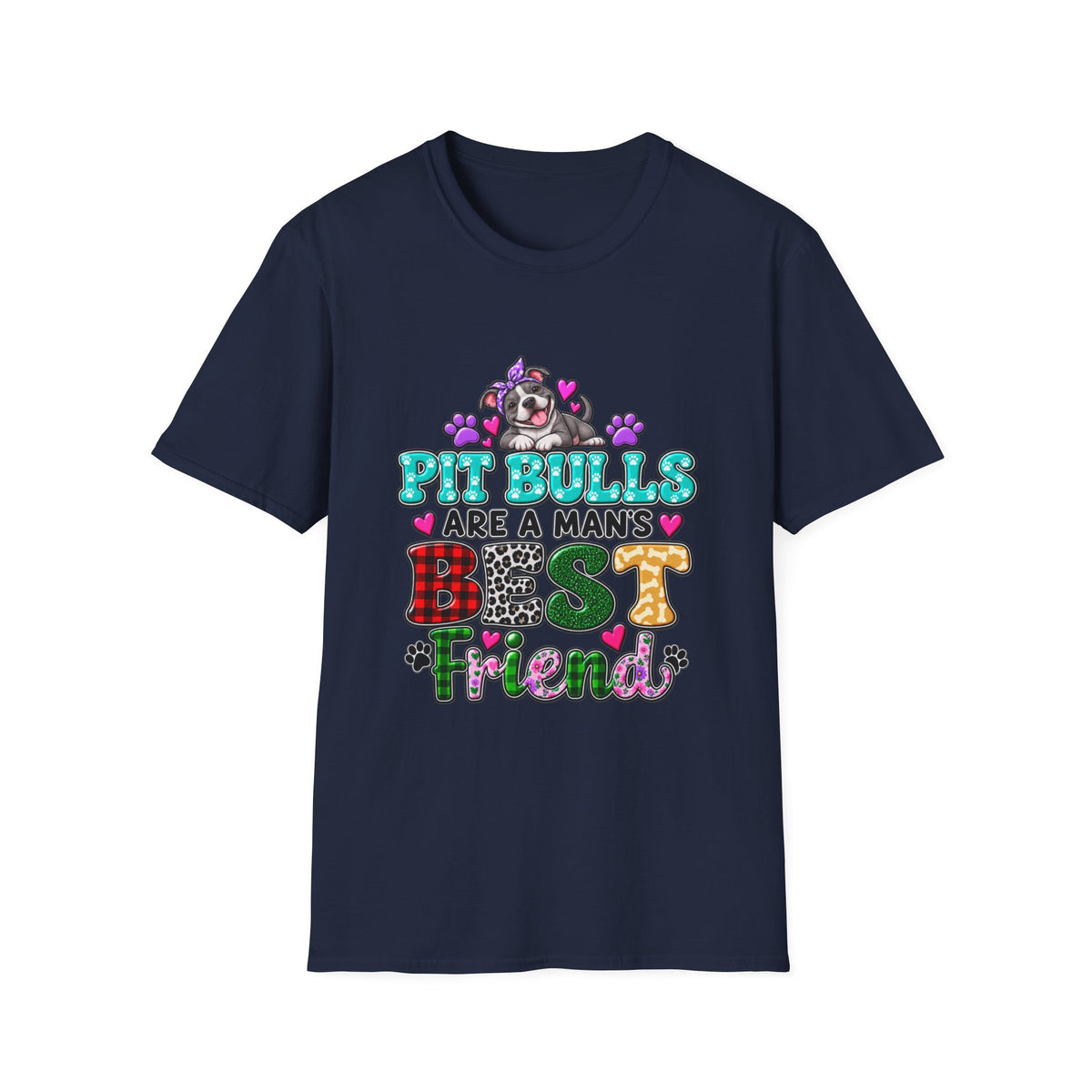 Pit Bulls Are a Man's Best Friend T-Shirt