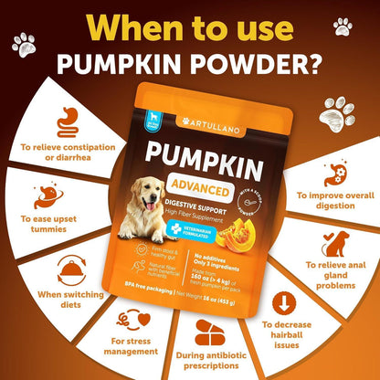 Pumpkin Powder for Dogs Digestive & Gut Support