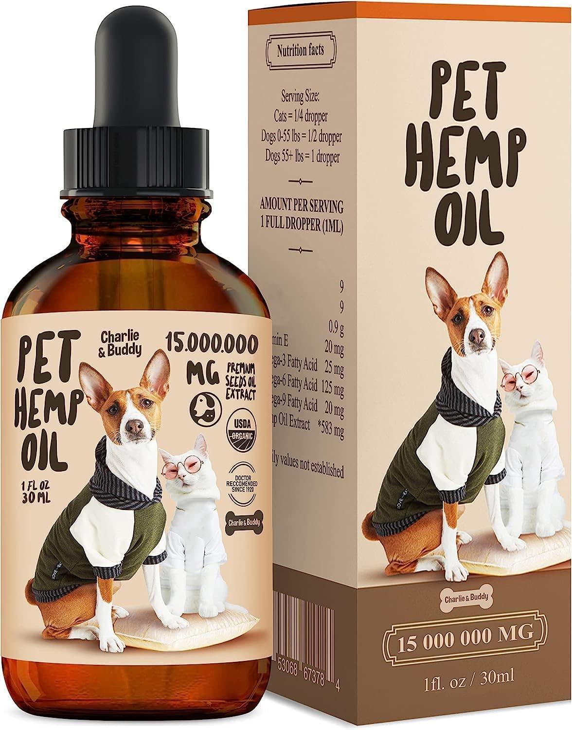 Charlie Buddy Hemp Oil for Dogs & Cats