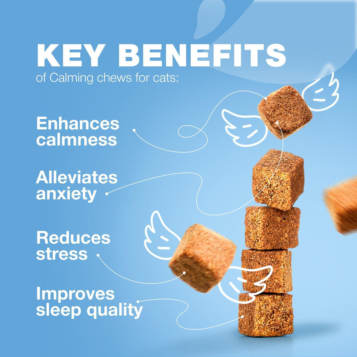 Cat Calming Treats with Hemp & Melatonin Chews