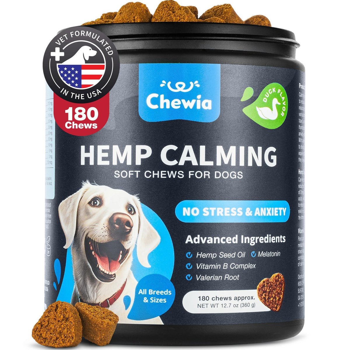 Hemp Calming Chews for Dogs Anxiety Relief