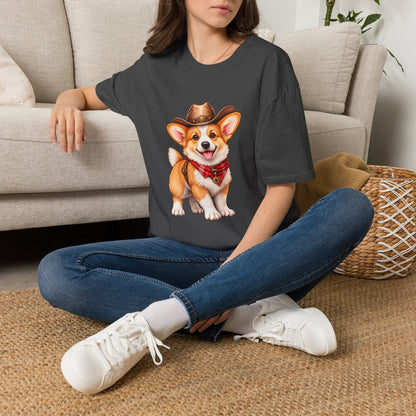 Cute Western Dog Tee with 'Howdy' Vibe