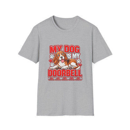 Dog Lover T-Shirt — "My Dog Is My Doorbell"